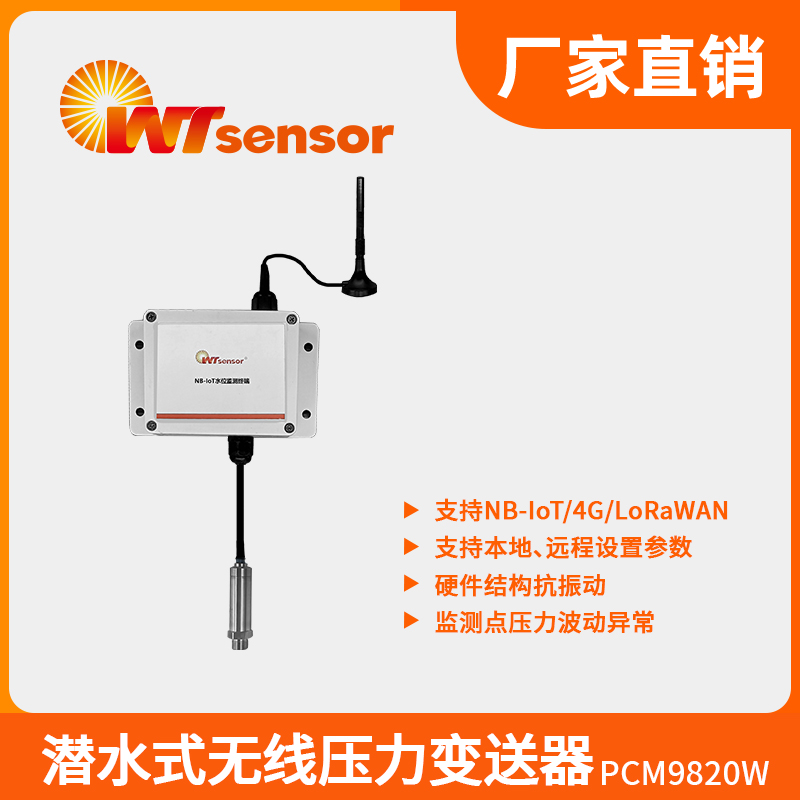 PCM9820W 潜水式无线压力变送器